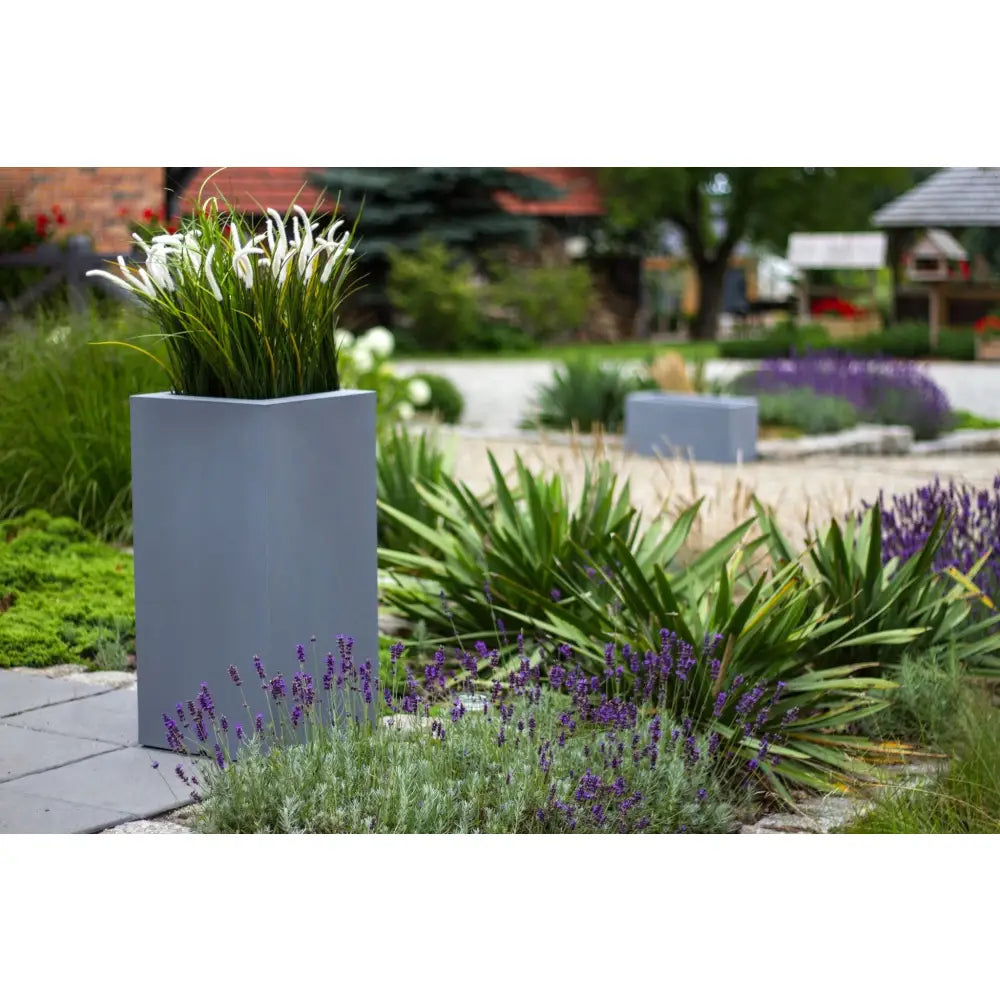 Blomsterpotte Tower Pot Antrasitt (med Indre Hylle + Vann Drenering)