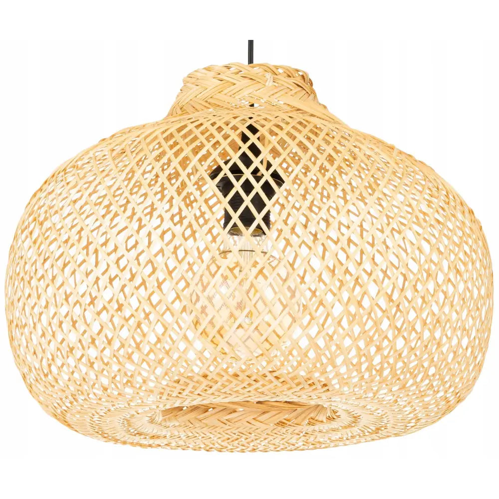 Boho Bali Bambus Hengelampe 40cm Th04 (lw Svart Th04)