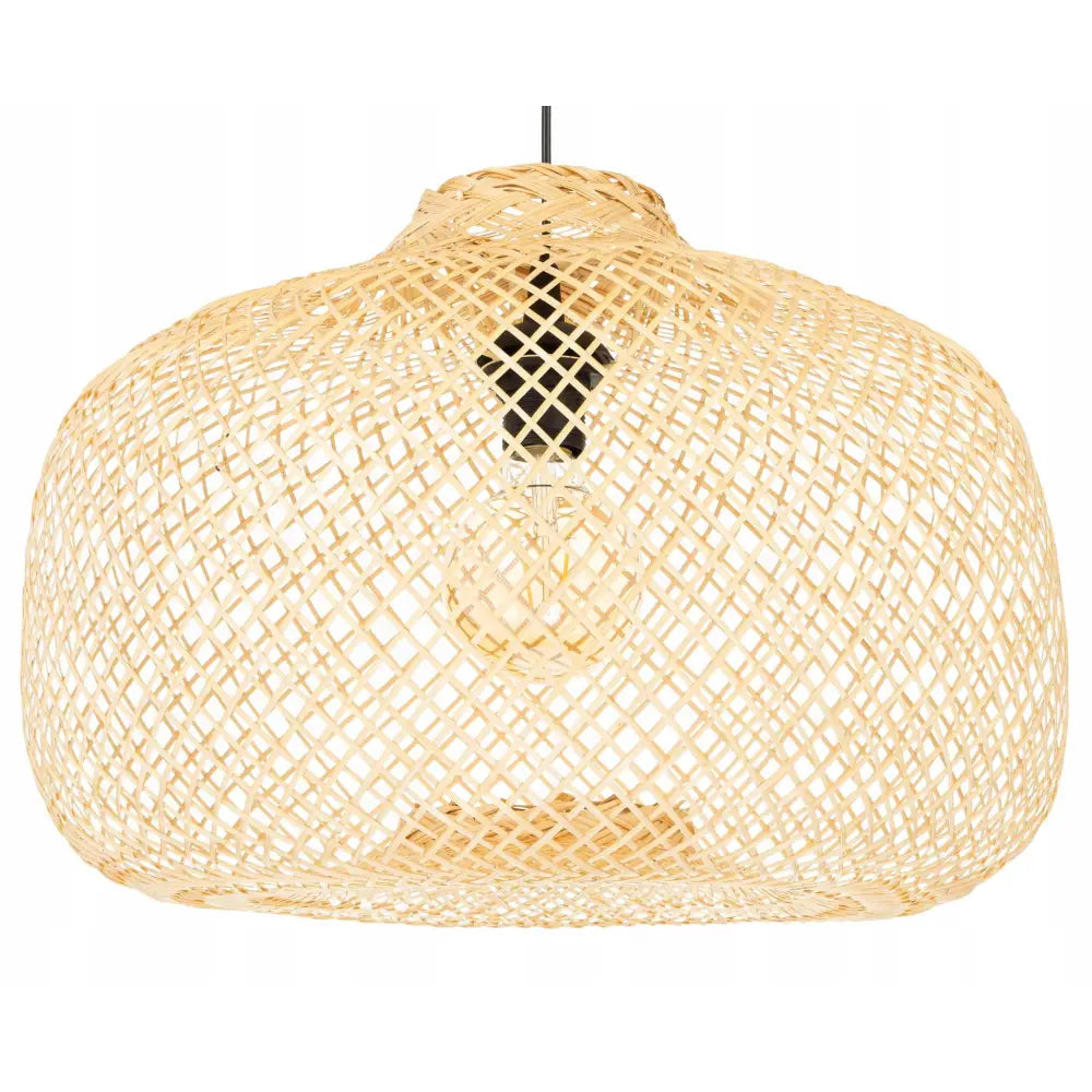 Boho Bali Stor Hengende Bambuslampe 50cm Th03 (svart Lw Th03)