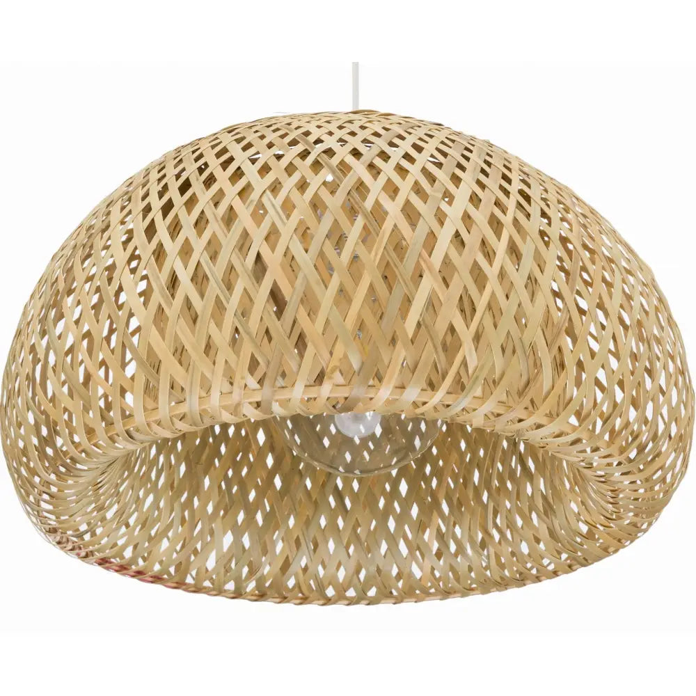 Boho Hengelampe i Bambus 45cm Dmt57