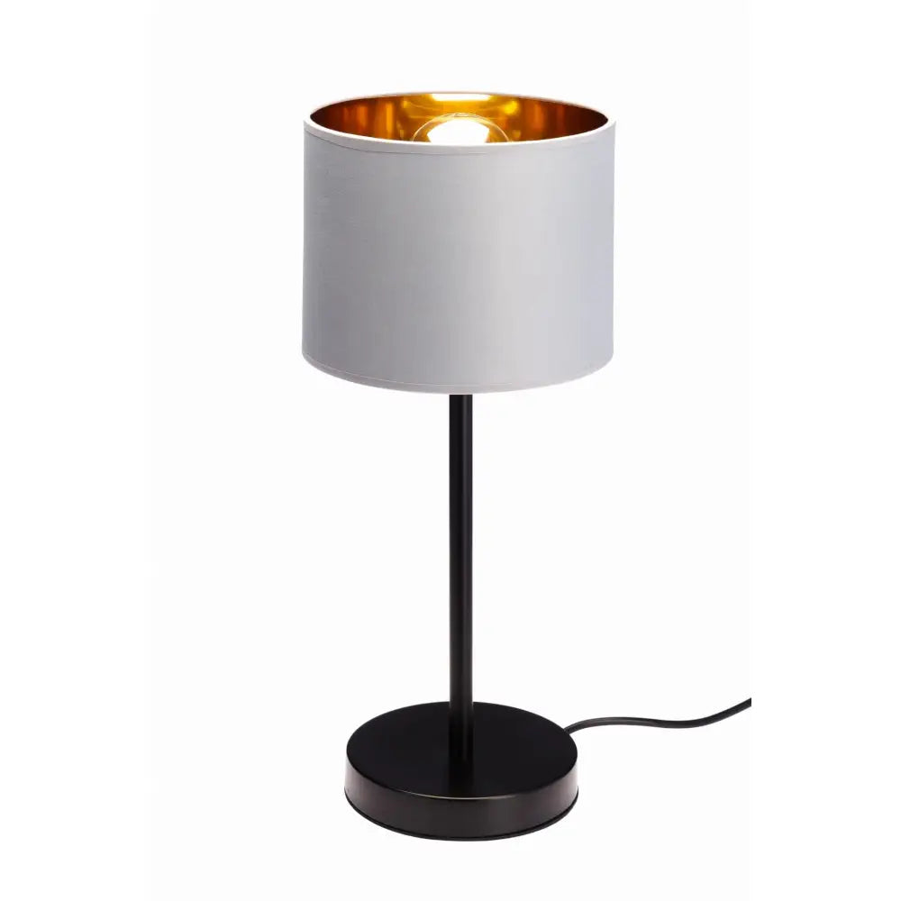 Bordlampe med Oro Grå Lampeskjerm