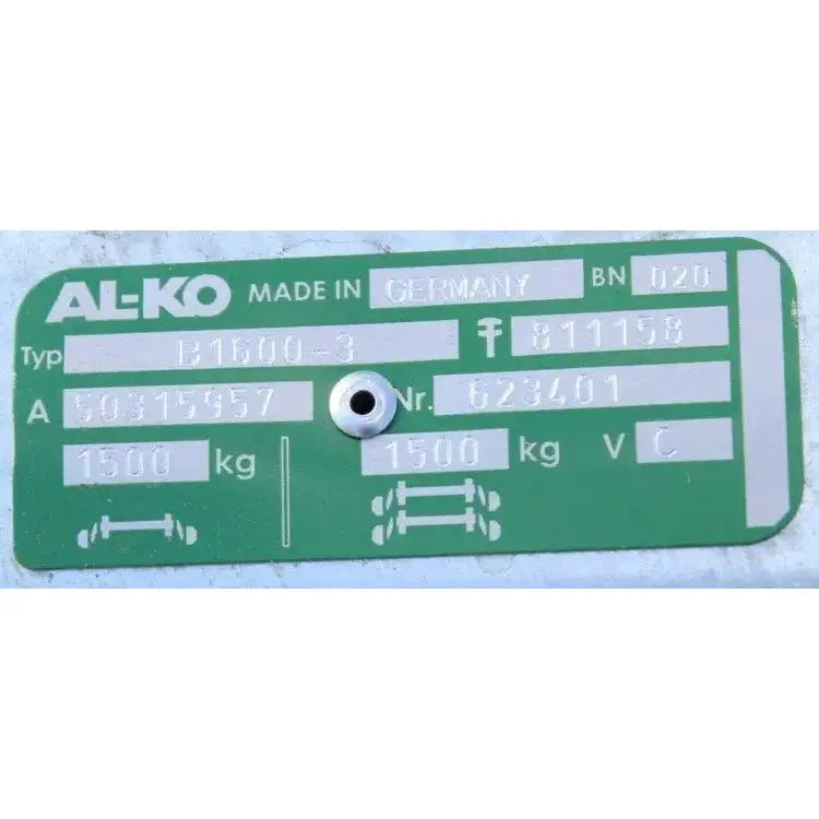 Aksling Tilhenger Al-ko 1400mm 1500kg 5x112