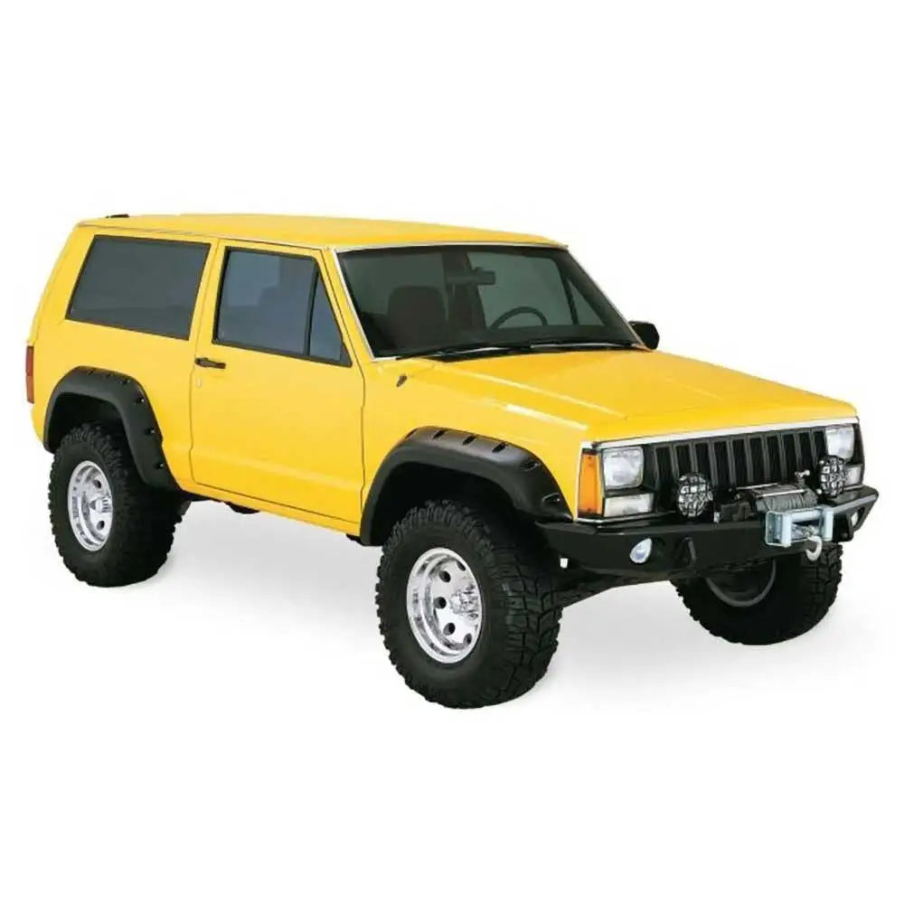 Bushwacker 2-dørers Cut-out Stil Skjermbreddere Foran og bak - Jeep Cherokee Xj 84-01
