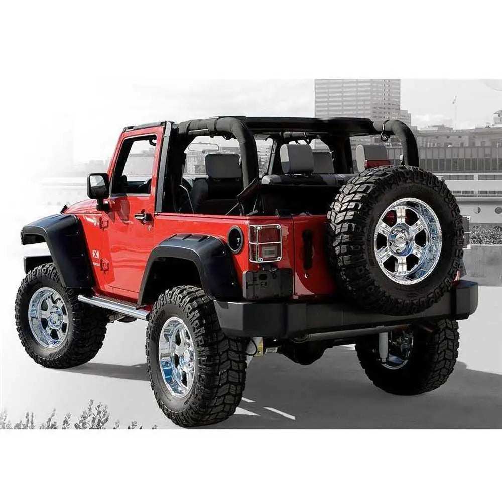 Bushwacker Pocket Style Bakre Skjermbreddere - Jeep Wrangler Jk 2 d 07-18