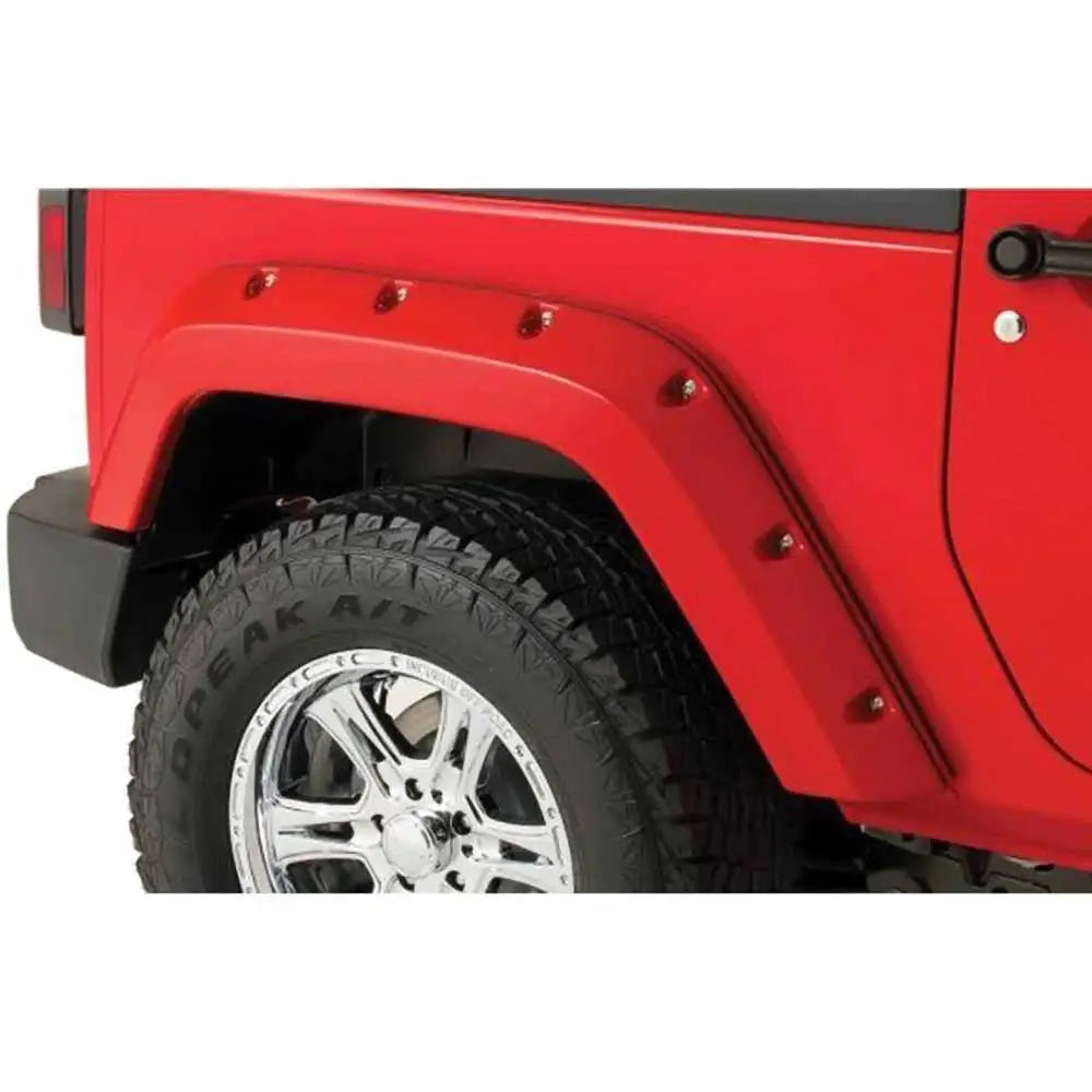 Bushwacker Pocket Style Bakskjermsutvidelser - Jeep Wrangler Jk 2 d 07-18