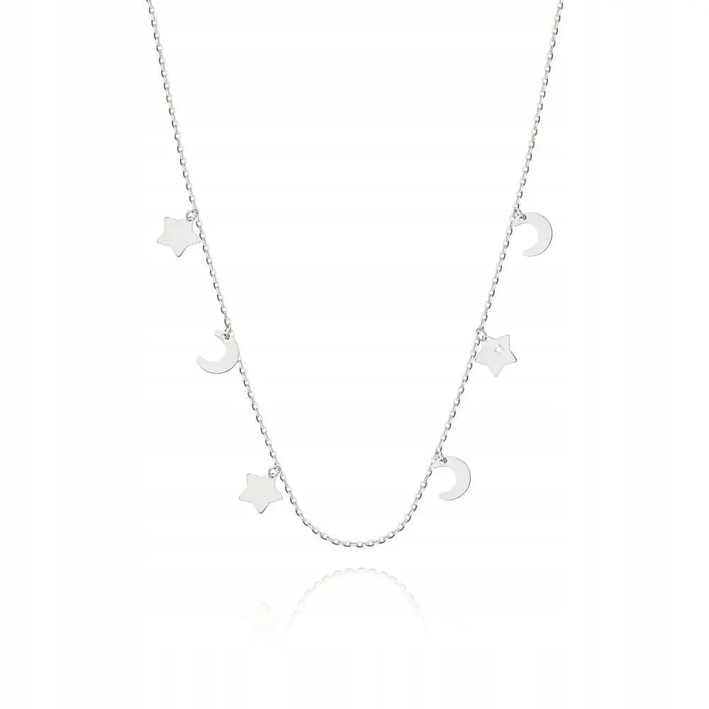 Choker Smykke C-36 Hvitt Gull 14k med Diamanter