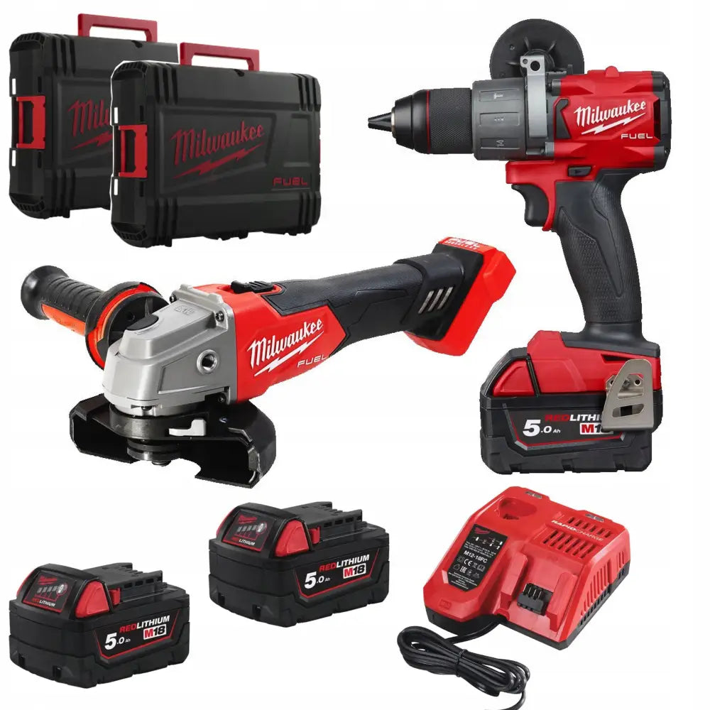 Combo Sett 3x5ah Dewalt Drill Skrutrekker Vinkelsliper
