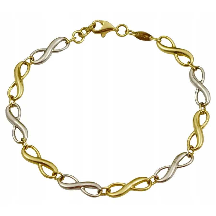 Armbånd Dame 585 Gull med Charms - 18 Cm 3,50 g