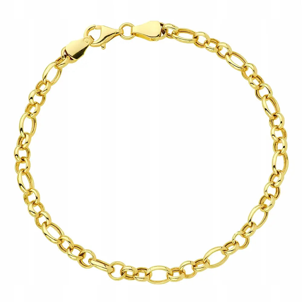 Armbånd Dame med Charms i 585 Gull - 18,5 Cm 4,30 Mm