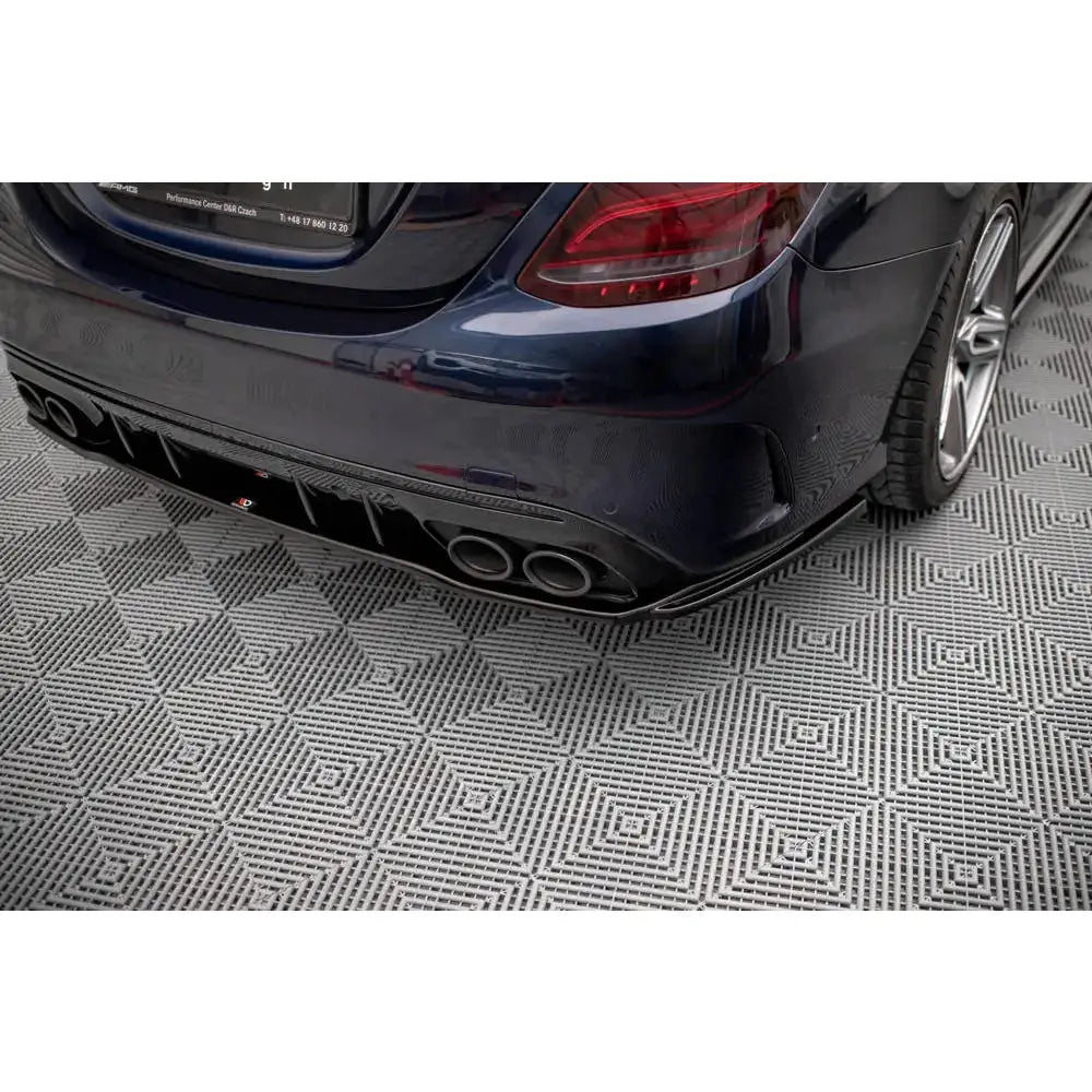 Diffuser Mercedes C-klasse W205 18-21 Sedan Amg 43 Facelift - Central Rear Splitter