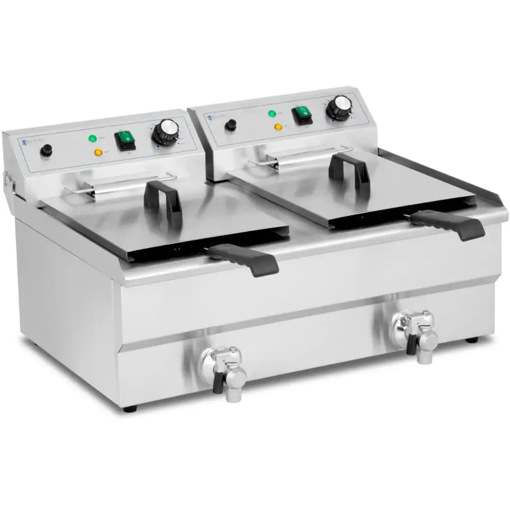 Dobbel Dobbelkomponent Fritøse 2 x 16 l 6000 w