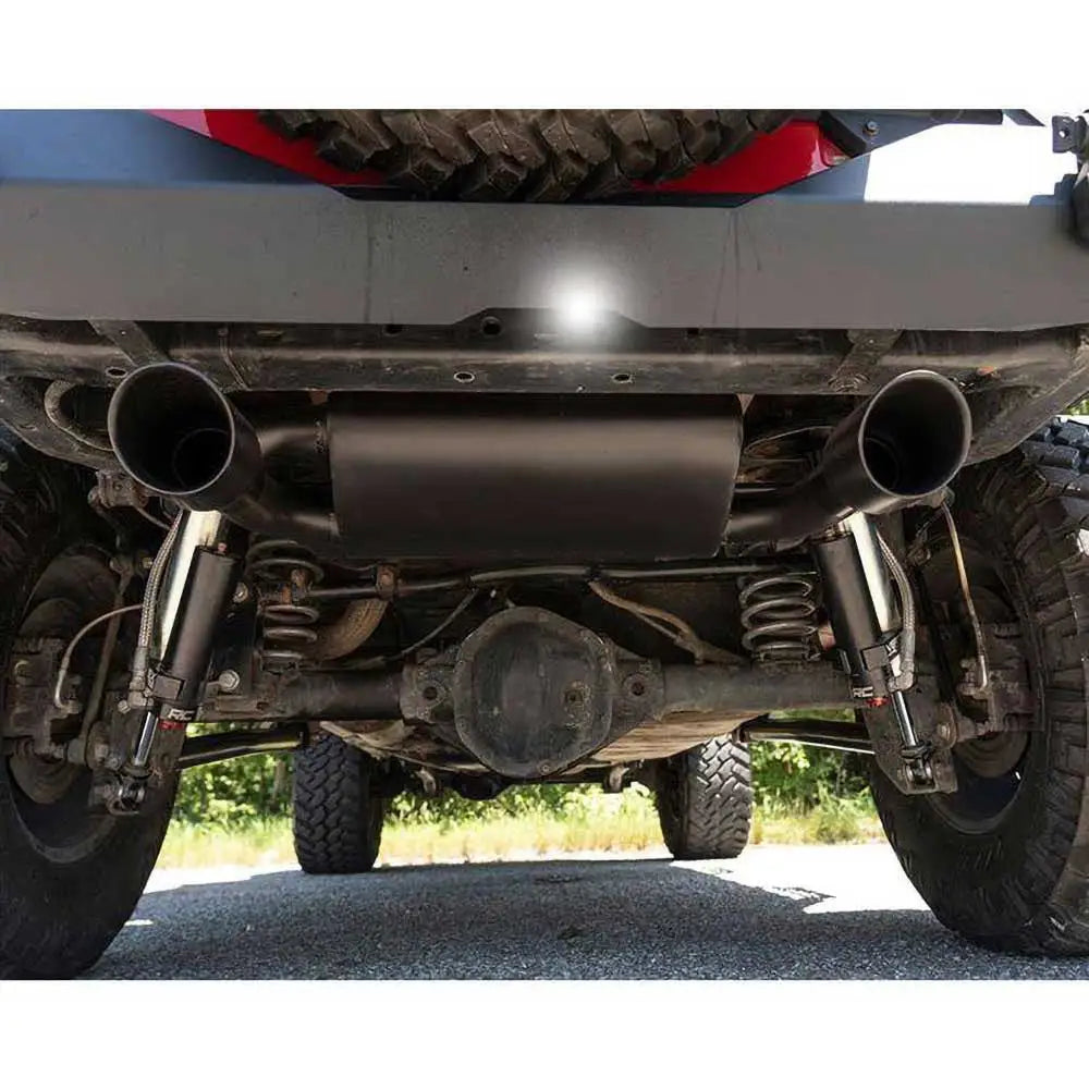 Dobbelt Eksos Svart Rough Country - Jeep Wrangler Jk 2 d 07-18.