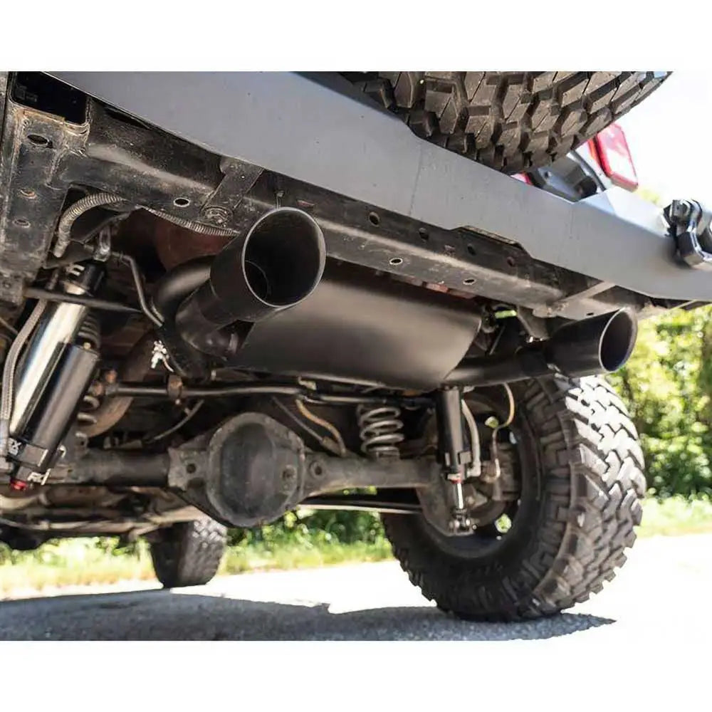 Dobbelt Eksos Svart Rough Country - Jeep Wrangler Jk 2 d 07-18.