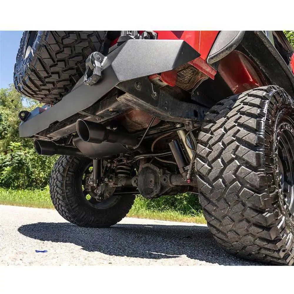 Dobbelt Eksos Svart Rough Country - Jeep Wrangler Jk 2 d 07-18.
