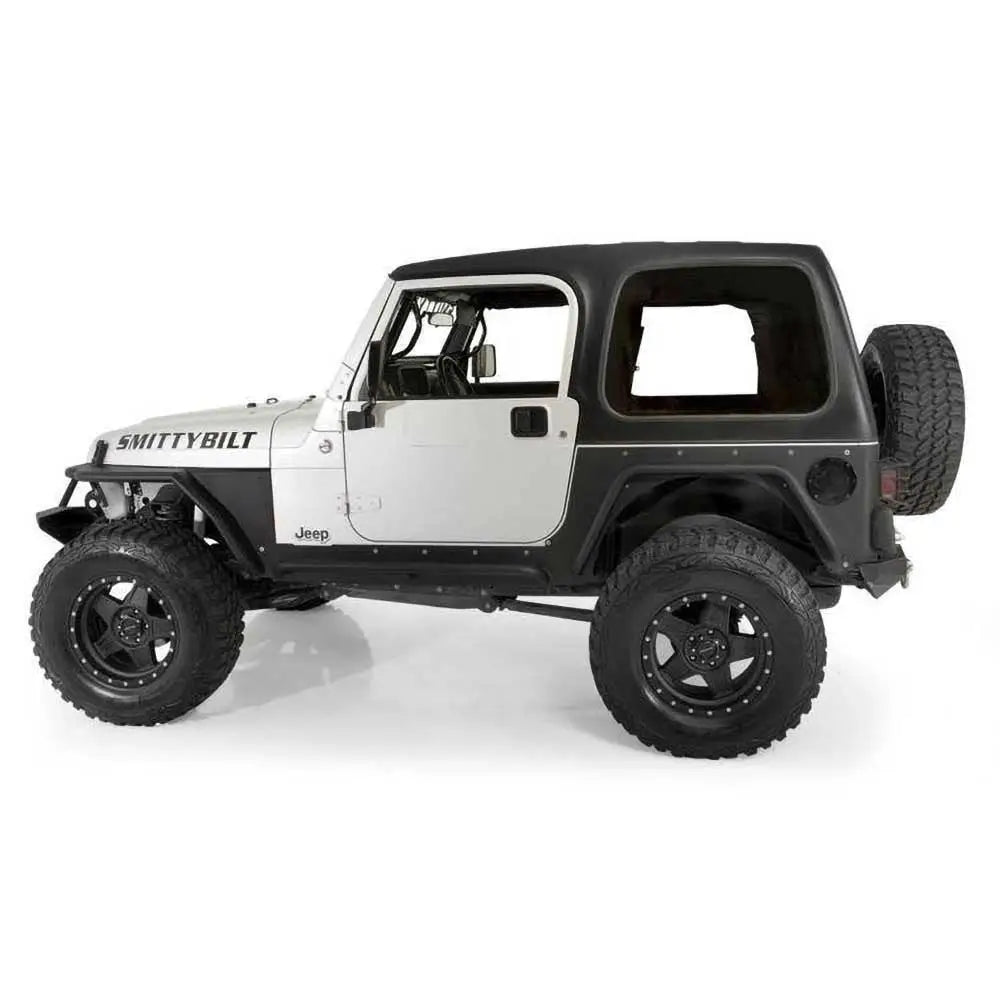 Drivstoffpåfyllingslokk i Svart Aluminium - Smittybilt for Jeep Wrangler Tj 97-06