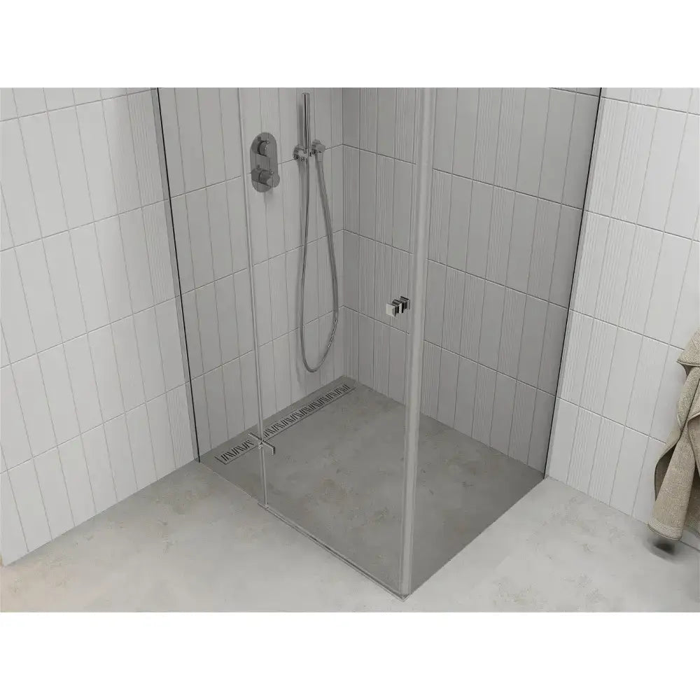 Dusjhjørne 70x120 Cm Krom