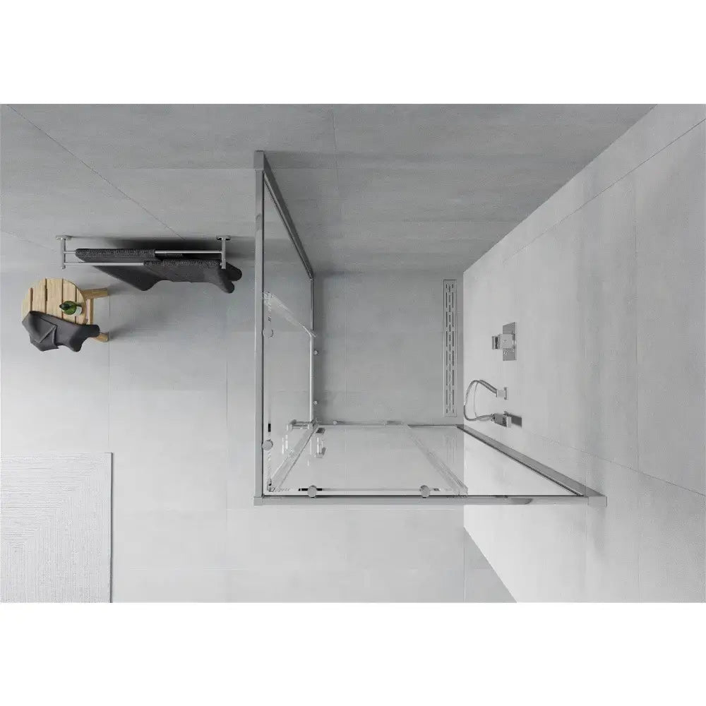 Dusjhjørne 70x70 Cm Krom Transparent