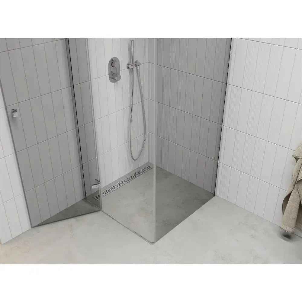 Dusjhjørne 70x70 Cm Krom Transparent - Gjennomsiktig