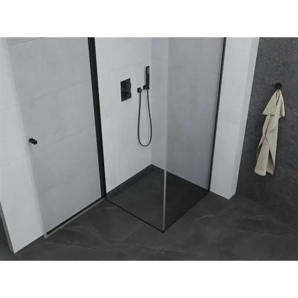Dusjhjørne 80x80 Cm Svart Inngangsbredde (mm): 730