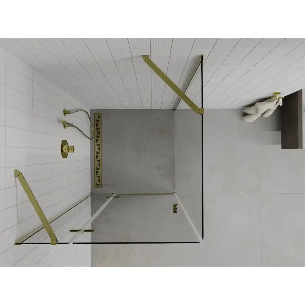Dusjhjørne 90x90 Cm Gull