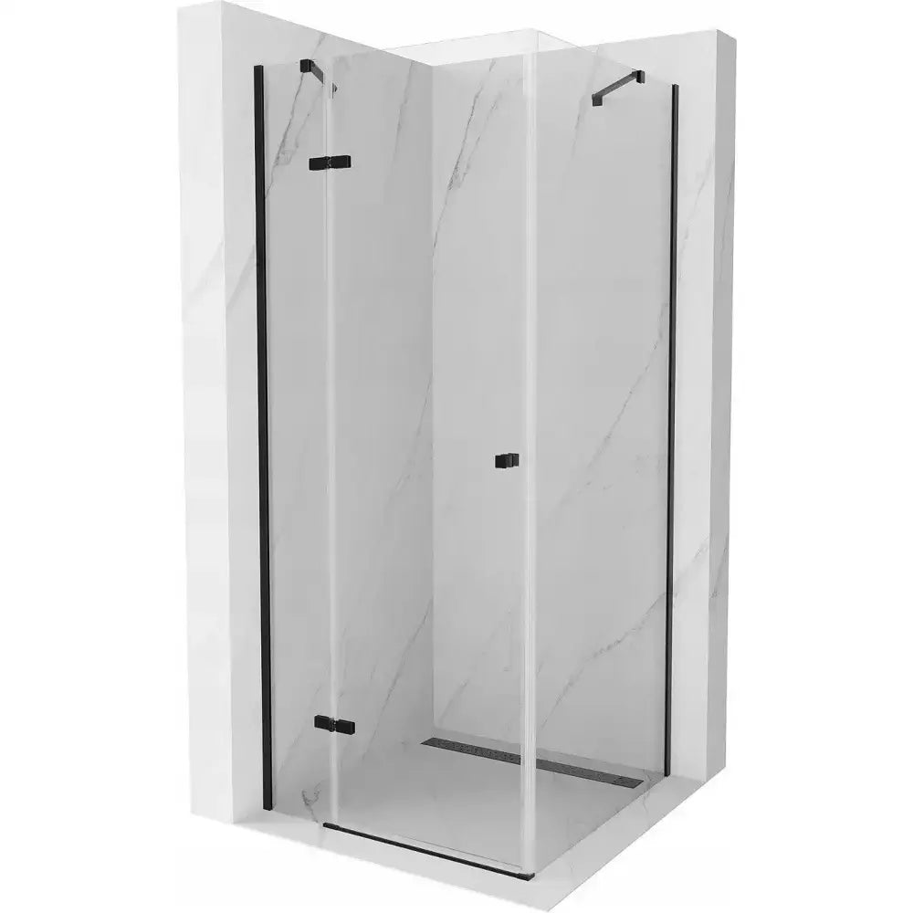 Dusjhjørne 90x90 Cm Svart Inngangsbredde (mm): 602