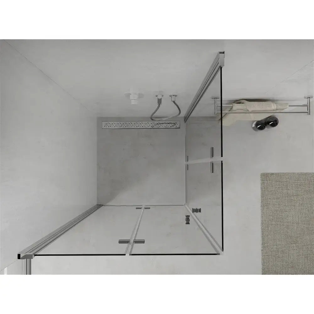 Dusjhjørne Sammenleggbar 80x80 Cm Krom