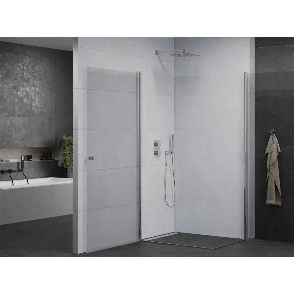 Dusjhjørne Svingbar 100x90 Cm Krom