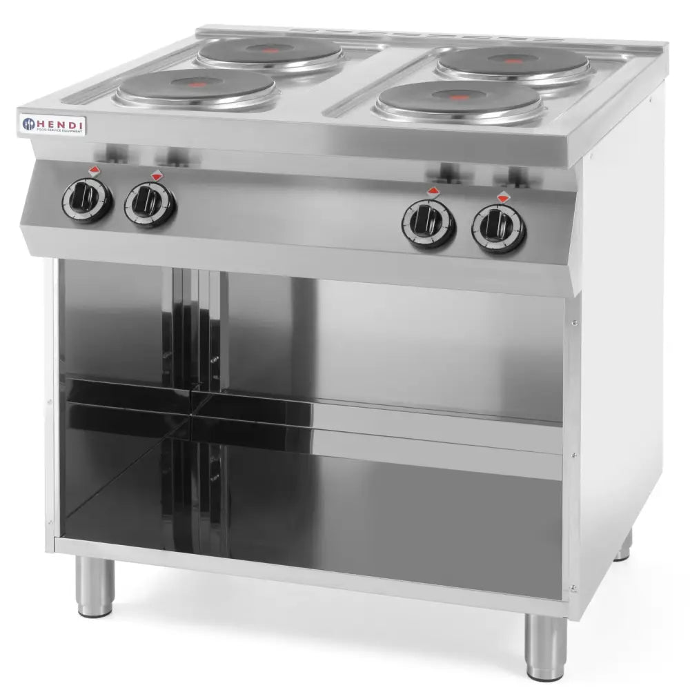Electric Frittstående Stålkomfyr 4 x 2.6kw 80cm