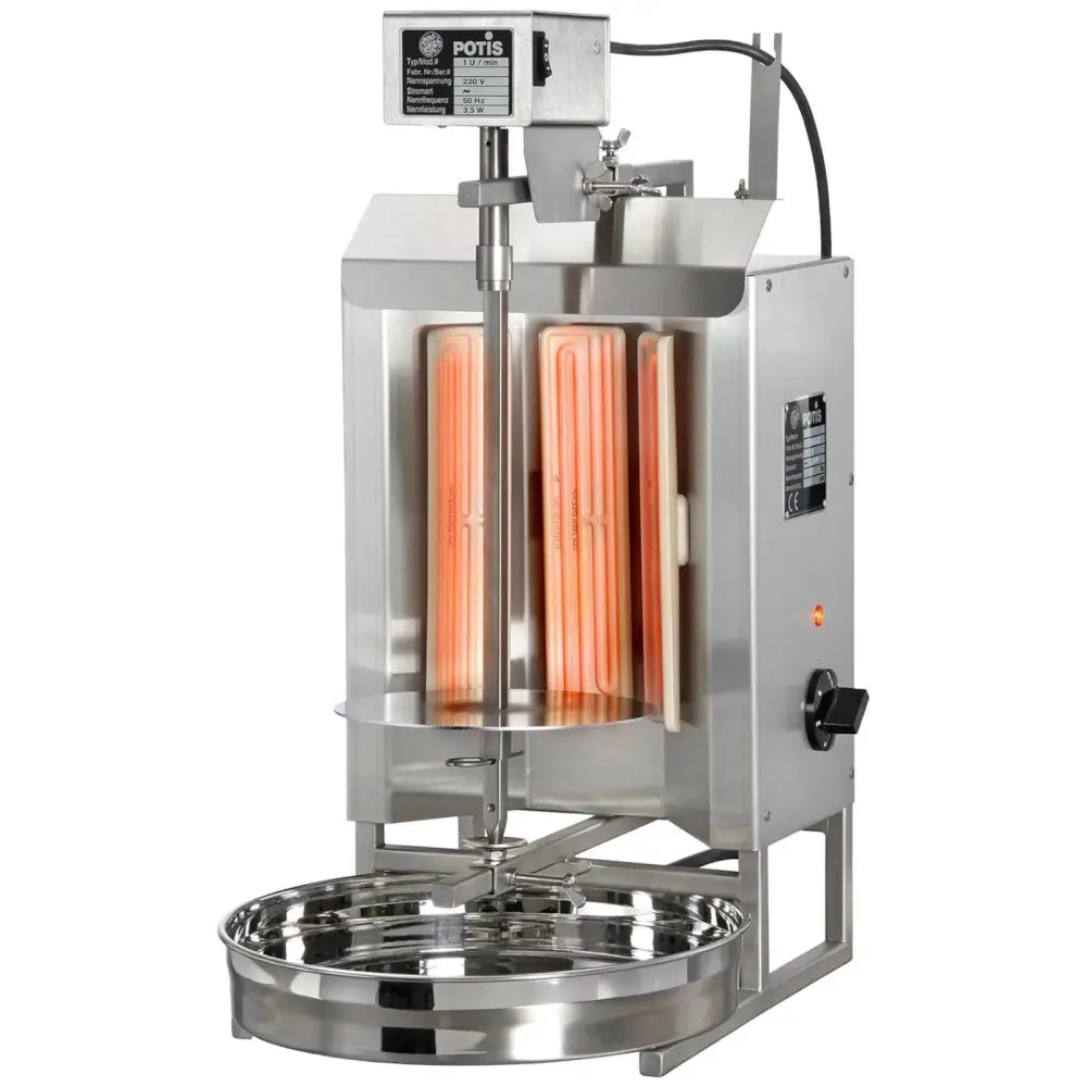 Electric Grill Cooker for Kebab And Gyros Stainless Steel