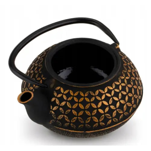 Elegant Tekanne i Støpejern 0,8l med Infuser Hanako Gull