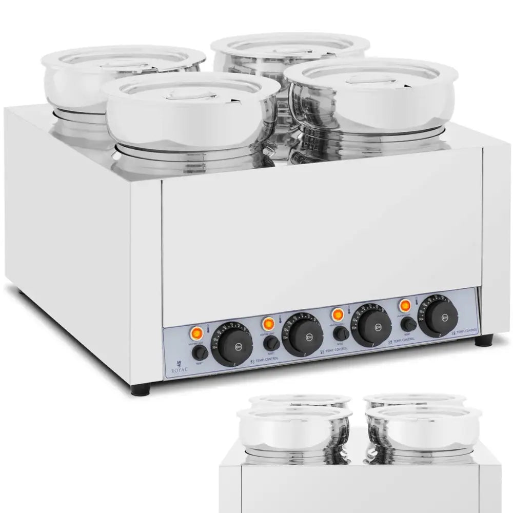 Elektrisk Suppe Fonduesmelter 2000 w 4 x 7 l