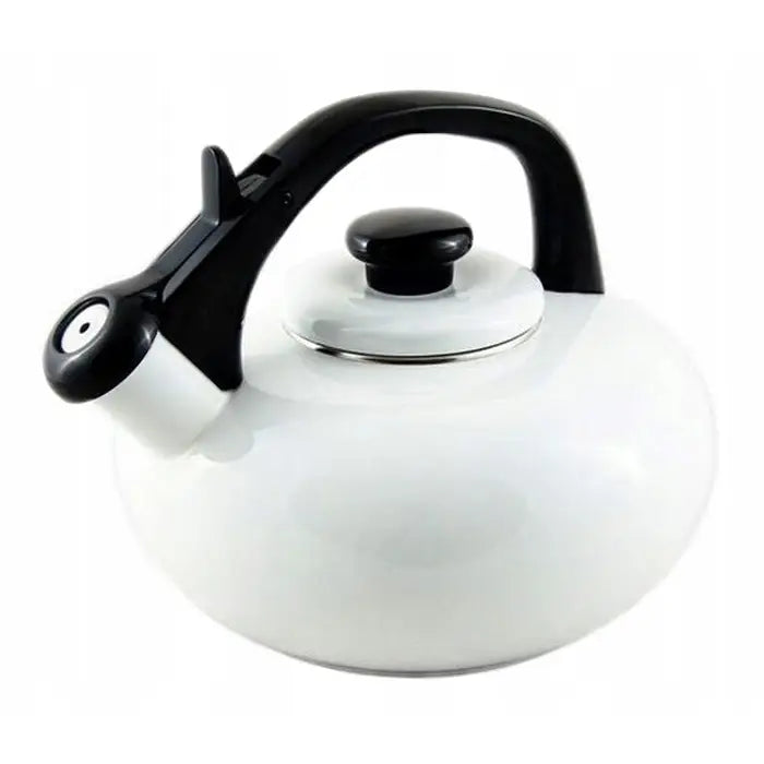 Emaljert Forchetto Luna Bianco Vannkoker 2,5l Hvit
