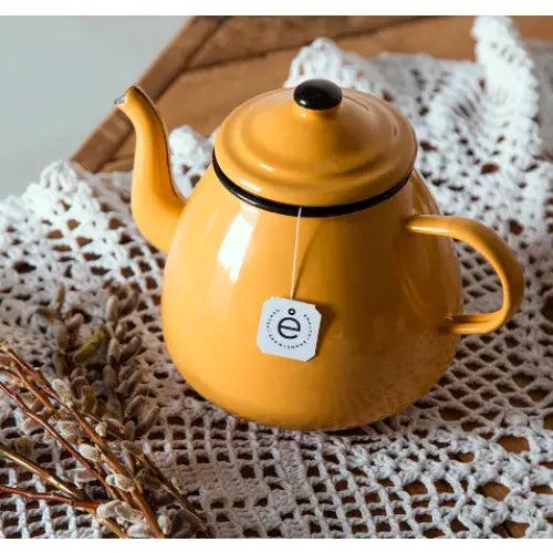 Emaljert Tekanne Aprikos Emalco Enamelware 1,3l | Plain b