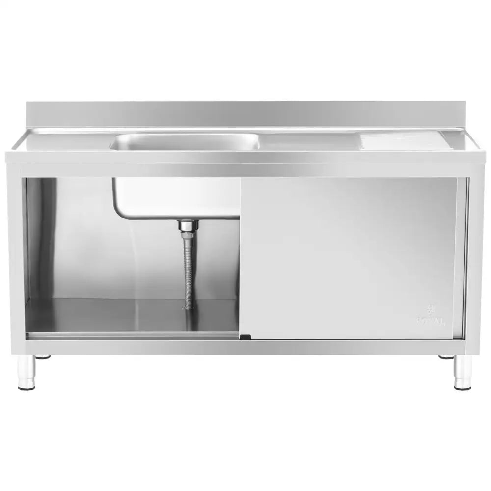 Enkeltkammer Matvask med Skap 160 x 60 x 94.5 Cm