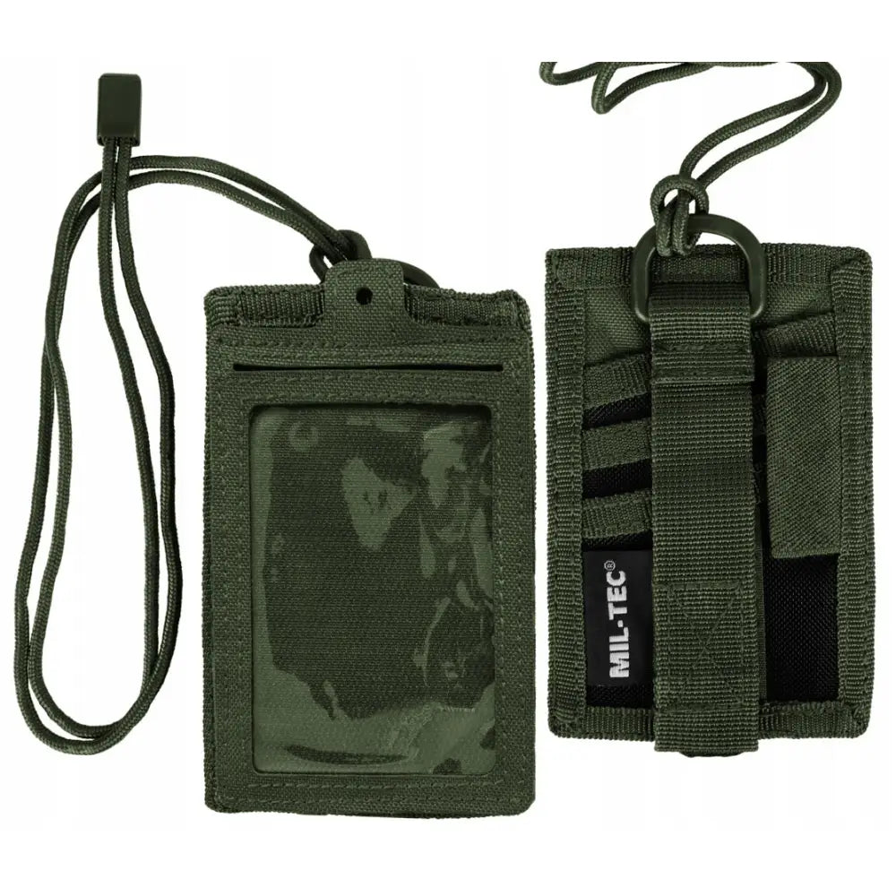 Etui Deksel for Pass-id Identifikator Oliven