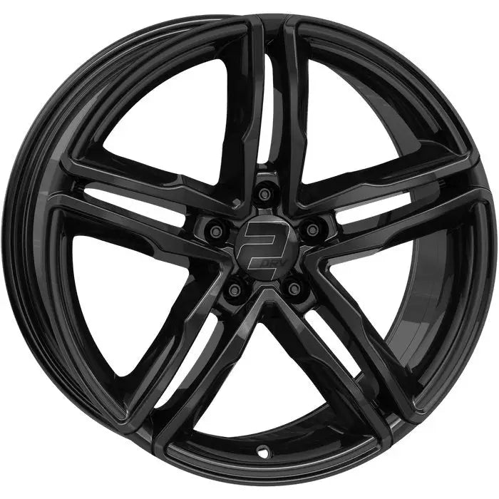 Felg 2drv Wh11 Sw + Schwarz Glanzend 7,5x17 5x112 Et35