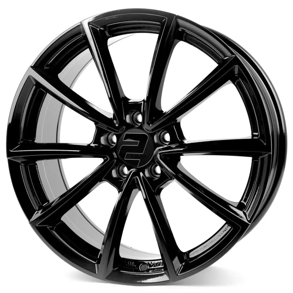 Felg 2drv Wh28 Sw + Schwarz Glanzend 7,5x17 5x112 Et45