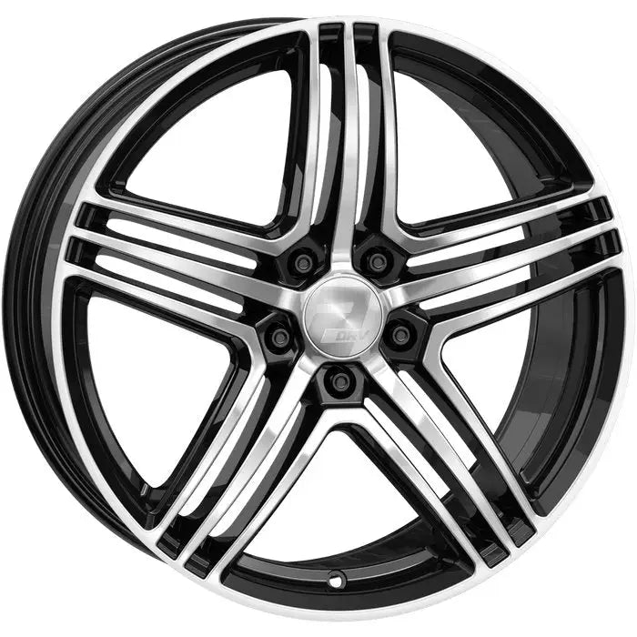 Felg 2drvw H12 Sp + Schwarz Hochglanzpoliert 8x18 5x112 Et35