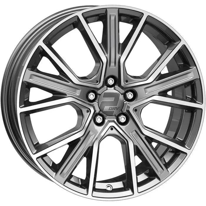 Felg 2drvw H34 Dgmp + Dark Gunmetal Hochglanzpoliert 8x18 5x112 Et42