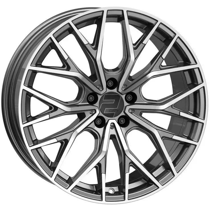Felg 2drvw H37 Dgp + Daytona Grau Hochglanzpoliert 8x18 5x112 Et48