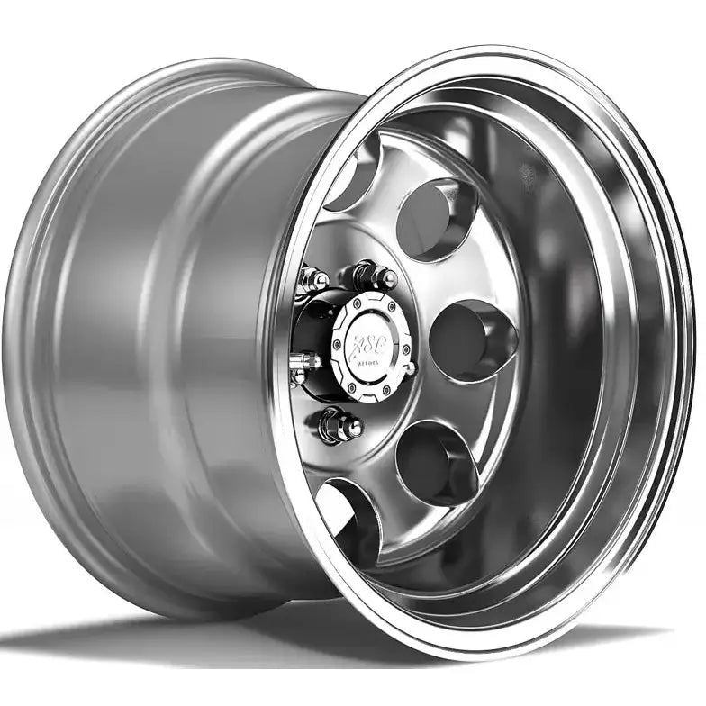 Felg Asp 1430 10x15 5x114,3 Et-42 Polished - Tuv-godkjent - Jeep Wrangler Tj
