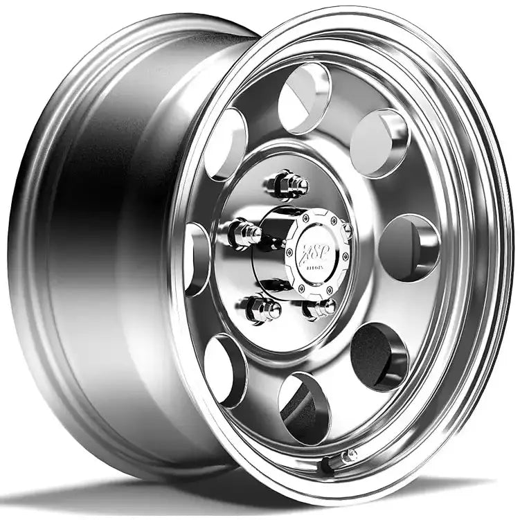 Felg Asp 1430 7x15 5x114,3 Et0 Polished - Tuv-godkjent - Jeep Wrangler Tj