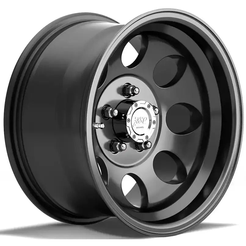 Felg Asp 1430 8x15 5x114,3 Et-20 Black - Tuv-godkjent - Jeep Wrangler Tj