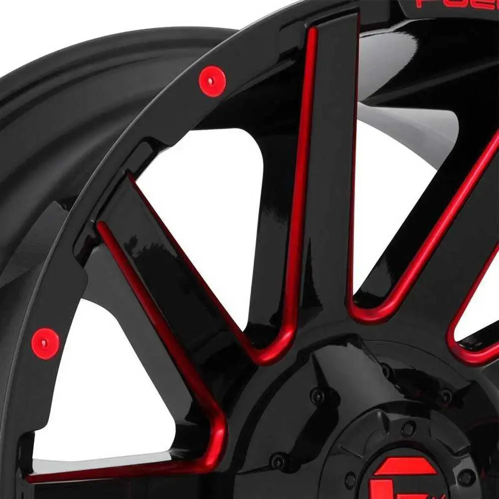 Felg D643 Contra Gloss Black/candy Red Fuel 22x10 Et-19 6x139.7 / 6x135
