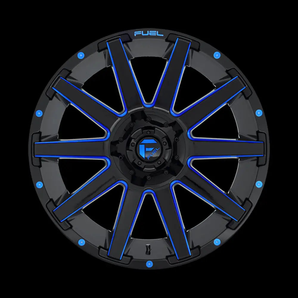 Felg D644 Contra Gloss Black Blue Tinted Clear Fuel 18x9 Et-12 6x139.7 / 6x135
