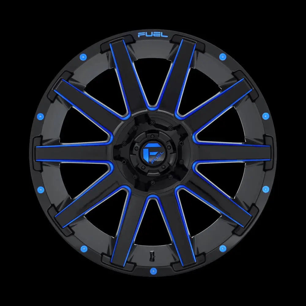 Felg D644 Contra Gloss Black Blue Tinted Clear Fuel 18x9 Et1 6x139.7 / 6x135