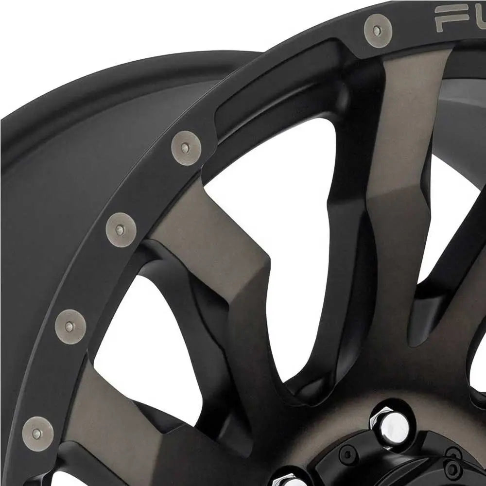 Felg D674 Blitz Matte Black/double Dark Tint Fuel 22x10 Et-18 6x139.7