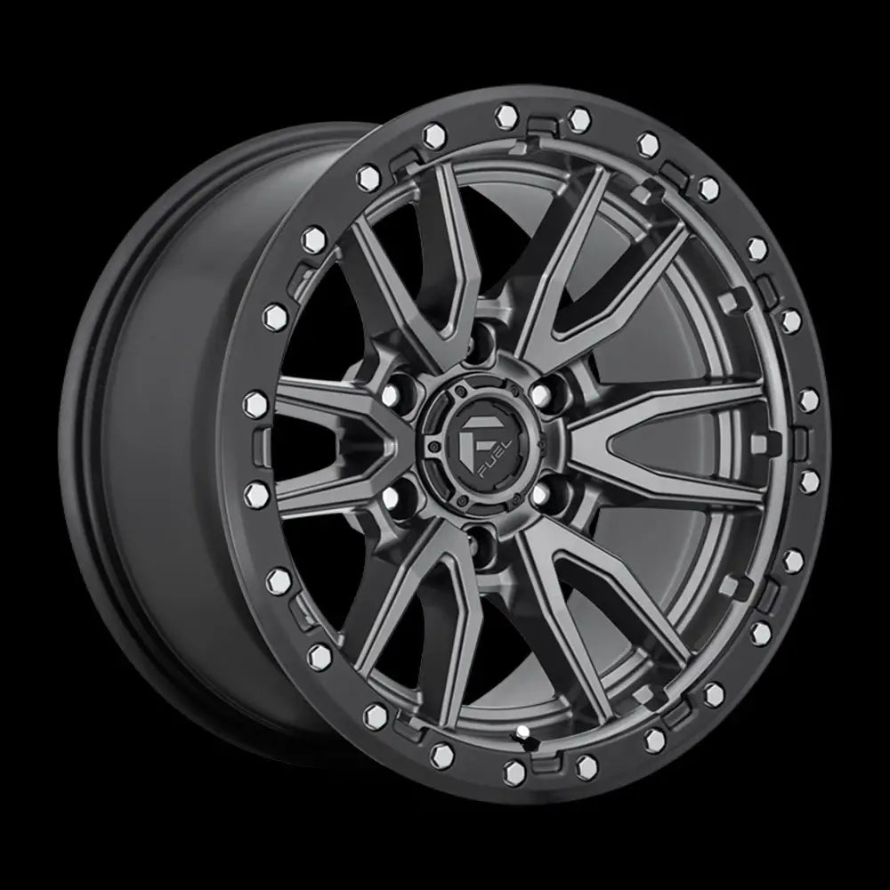 Felg D680 Rebel Matte Gun Metal Black Bead Ring Fuel 20x10 Et-18 5x127