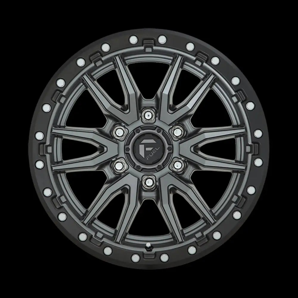 Felg D680 Rebel Matte Gun Metal Black Bead Ring Fuel 20x10 Et-18 5x127