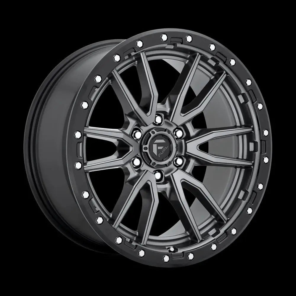 Felg D680 Rebel Matte Gun Metal Black Bead Ring Fuel 20x9 Et20 6x135